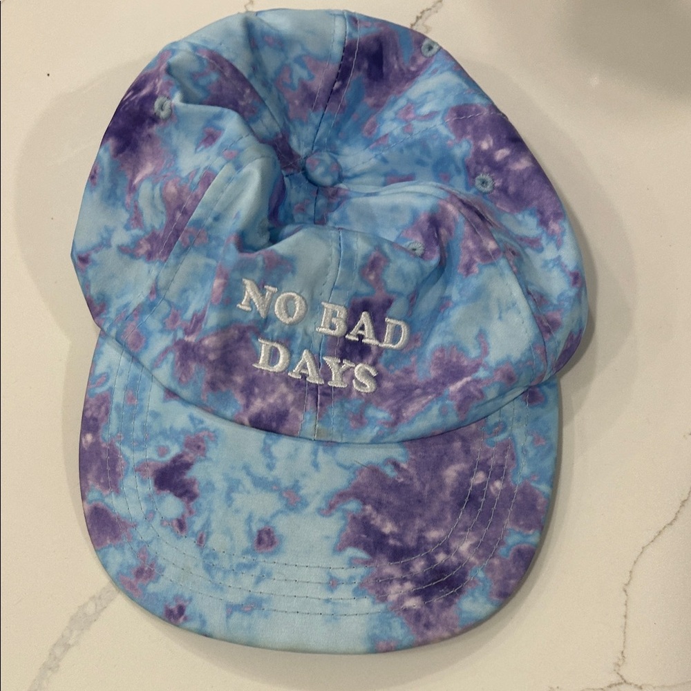 No bad days  Blue and Purple Tie-Dye Hat